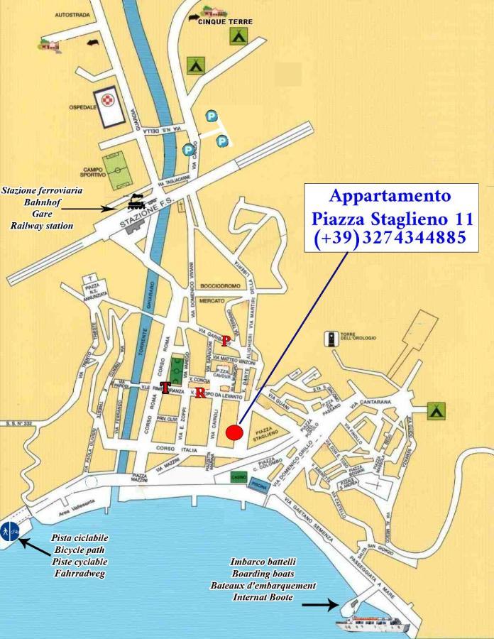 Piazza Staglieno - Appartamento centralissimo a 30m dalla spiaggia Levanto Esterno foto